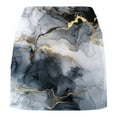 thumbnail image 5 of Lcziwo Women Skirts Knee Length Boho Marble Print High Waist Skorts Casual Summer Fitted Tennis Golf Skirts with Pockets Multicolor,XL, 5 of 5