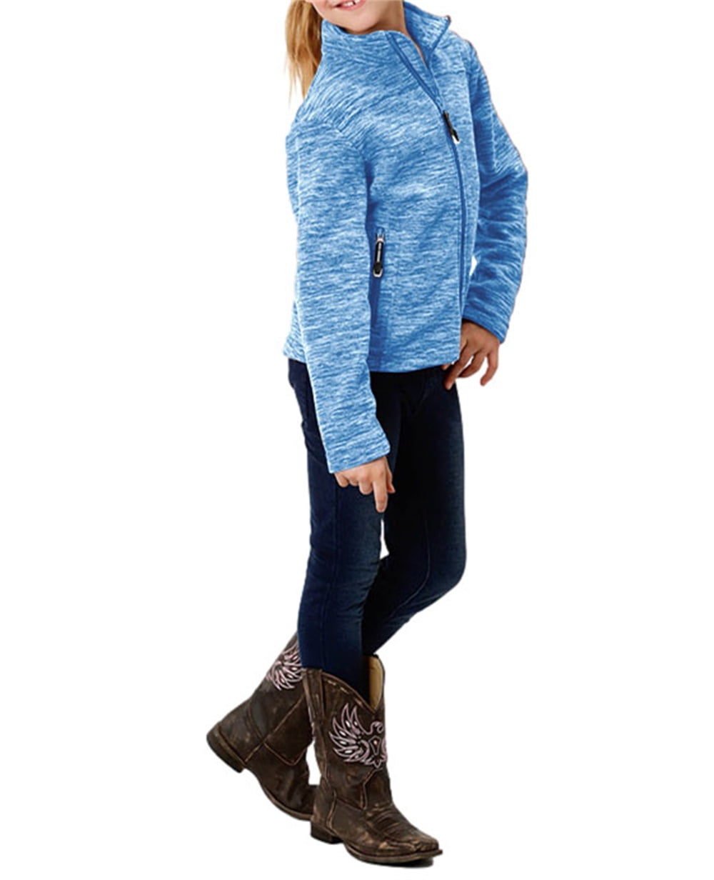   Essentials Girls' Polar Fleece Full-Zip Hooded  Lightweight Jacket, Black, X-Small : Clothing, Shoes & Jewelry
