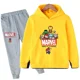 thumbnail image 3 of Sudadera con capucha y pantalones con estampado de Spiderman de Marvel para niños, 2 piezas, traje de primavera, otoño e invierno, ropa para niños y niñas, conjunto deportivo informal, 3 of 5