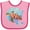 Pink and Red, variant on Inktastic Key West, Florida Swimming Sea Turtle with Bubbles Boys or Girls Baby Bib