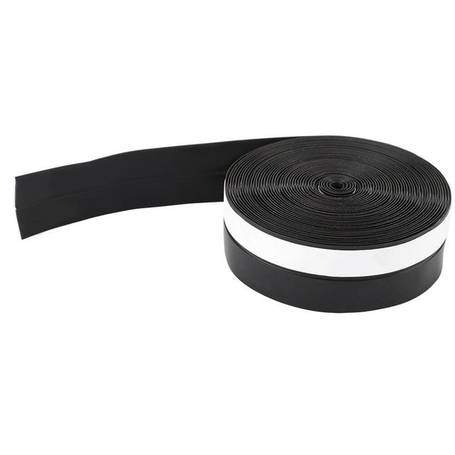 Window Sound Insulation Dust Prevent Sealing Strip 5M 25mm Self-Adhesive Door(Negro)