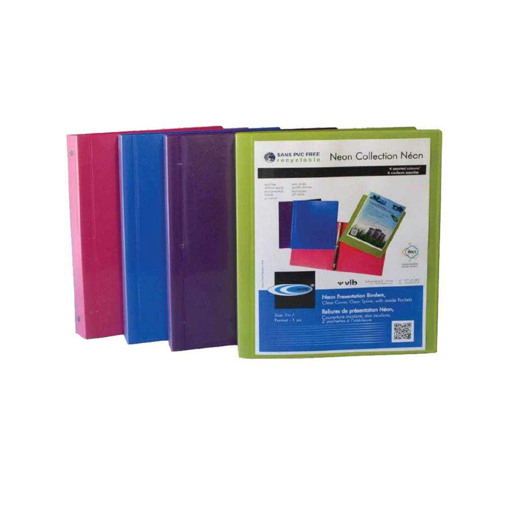 Neon Presentation Binders By Marcel Systems Walmart Canada