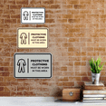 thumbnail image 2 of Signs ByLITA Classic Framed Protective Clothing Must Be Worn In This Area Door or Wall Sign Easy Installation | Health And Safety | Building And Hospitality Sign (Black) - Large, 2 of 7
