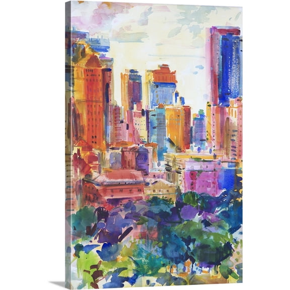 Great BIG Canvas | "Central Park West, 2011" Canvas Wall Art - 16x24