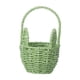 thumbnail image 2 of Cesta de Pascua con forma de conejito, cesta de flores con asa, vacía, decoración de Pascua, huevo de Pascua Verde, 2 of 9