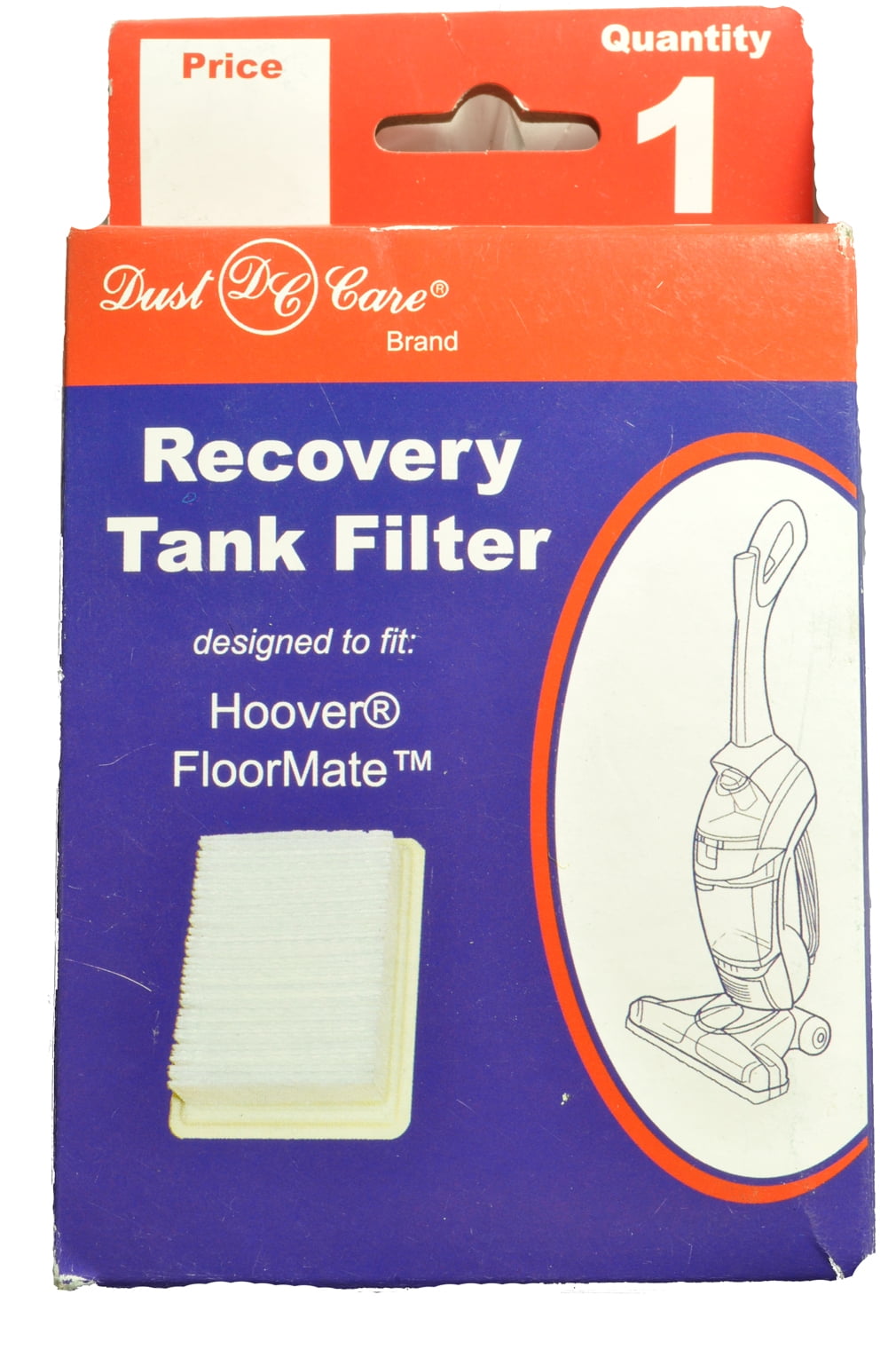 Hoover Floormate 3000/3030 Recover Tank Filter, Dust Care Replacement