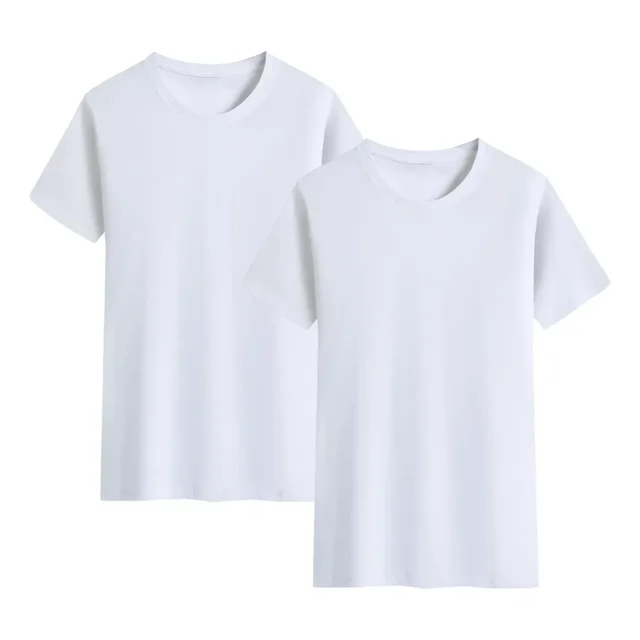 Paquete 2 Playeras Manga Corta Cuello Redondo Slim Fit