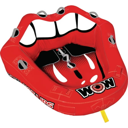 WOW 15-1100 Hot Lips Cockpit 1-2 Rider Inflatable Towable