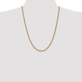 thumbnail image 3 of Diamond2Deal 14K Yellow Gold 3mm Regular Lobster Clasp with Rope Chain Necklace for Women 24", 3 of 6