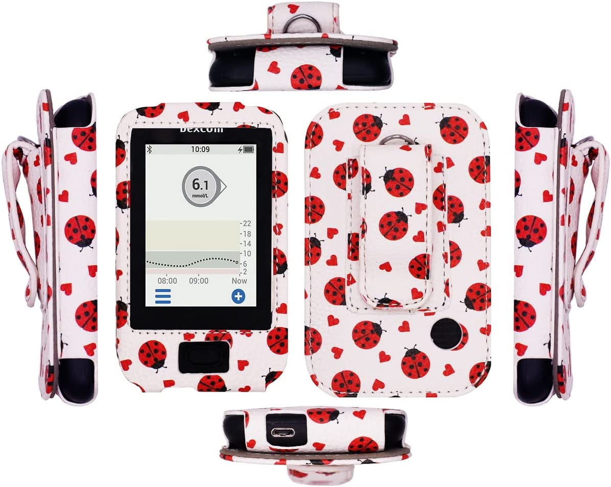 Premium Fitted Leather Case with Screen Protector, Belt Clip,Carabiner