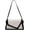 A02-white and Black, variant on Small Shoulder Bag Crossbody Purse for Women Crocodile Handbag Trendy Satchel Bag with 2 Removable Straps