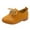 Yellow, variant on Otqutp Toddler Sneaker Summer Autumn Fashion Cute Girls Casual Shoes Solid Color Round Toe Lace Up Dress Shoes 1 to 11 Years