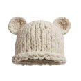 thumbnail image 1 of Women's Crochet Knitted Hat Vintage Styles Hat Cats Ears Shape Hat Stylish Hat for Winter Fashion brown, 1 of 5