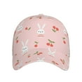 thumbnail image 2 of Daiia Rabbit And Cherry print Baseball Cap Men Women Golf Dad Hat Adjustable Original Classic Low Profile Hat Unconstructed Plain Cap, 2 of 9