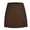 Brown, variant on Skirt Maxi Dress Women's Double Split Zipper Skirt Pants Lined Suit Skirt Pants Sleek Tailored Office Wear With Inner Lined Short Versatile Skort Party Beach