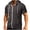 Gray, variant on Men's Short Sleeve Hoodies Solid Color Zip Up Jackets with Hood Purple XXL