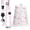 Assorted Bows, variant on bolimoss Cute Pink Bow Lanyards for ID Badges?Leather Badges Holder with Double Sided Windows, ID Name Badge Card Holder with Quick-Release Buckles & Adjustable Retractable Breakaway Neck Lanyards