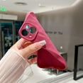 thumbnail image 2 of Soft Fold Pattern  for iPhone 14 Phone Case, Cute Candy Bumper Silicone Cover, Slim Protective Shockproof Compatible with iPhone Case (Burgundy, iPhone 14), 2 of 9
