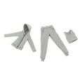 thumbnail image 3 of 3 Pieces 1/12 Scale Hoodie Pants and Vest Costume for 6in Doll Model Figures Gray, 3 of 8