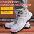 thumbnail image 6 of Steel Toe Work Boots for Women Construction Safety Boot Indestructible Shoes Lightweight Comfortable Slip Resistant Puncture Proof Slip Resistant Working Sneakers 7.5, 6 of 10