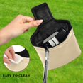 thumbnail image 4 of Haosy Camel Golf Mallet Putter Cover Strong Magnetic Leather Golf Club Headcover Closure, 4 of 7