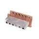 thumbnail image 3 of Guitarra Tremolo Bridge Roller Saddle Tailpiece Set Parts Cobre rojo shamjiam Sistema de puente de trémolo de guitarra, 3 of 9