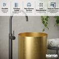 thumbnail image 4 of Karran Usa Ccp100 Cinox 15" Circular Stainless Steel Pedestal Bathroom Sink - Stainless, 4 of 7