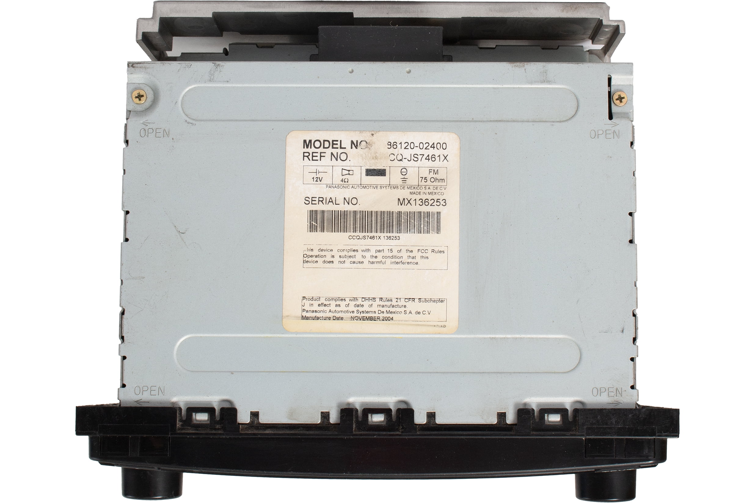 Restored 2004-2008 OEM Toyota Matrix AM FM CD Player Radio 86120-02400 Code A51816 (Refurbished)