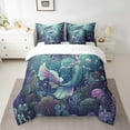 thumbnail image 2 of Erosebridal Marine Mermaid Bedding Sets Twin Size,Underwater World Comforter Sets with Sheets,Peincess Bedroom Decor,Reversible,Breathable,7pcs, 2 of 6