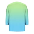 thumbnail image 5 of Neewe Womens Plus Size Tops 3/4 Sleeve Shirts Crewneck Pleated Blouses Dressy Casual Fashion Tunic Top (1X-5X), 5 of 5