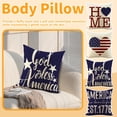 thumbnail image 4 of Independence Day Linen Pillow Cover, 18x18 Inch Square Patriotic Print Cushion Case for Sofa, Bed and Waist Support,July 4th Decorations, 4 of 5