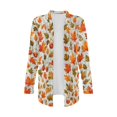 thumbnail image 5 of Garronmavis Womens Cardigan Sweater with Pockets Lightweight Long Sleeve Cardigan Soft Drape Open Front Fall Dusters Plus Size Cover Up Jacket Maple Leaves, 5 of 6