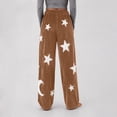 thumbnail image 6 of Kezqiaxn Comfy Pants Women Fleece Stretchy High Waisted Warm Lounge Pants with Pockets Fall Pajama Bottoms Plus Size Fashion Coffee A M, 6 of 9