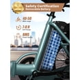 thumbnail image 4 of QRONGE Electric Tricycle for Adults 960W 50Miles Range 20 mph 20" Fat Tire Electric Trike 36V 15AH Battery Etrike 3 Wheel Electric Bike Step-Thru Mountain E Bike for Farm Work Travel, UL2849 by SGS, 4 of 9