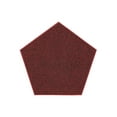thumbnail image 1 of Outdoor Artificial Turf Burgundy Area Rugs With Premium Non Skid backing Great for Decks, Patio's & Gazebo's to Pools, Docks & Boats and other outdoor recreational purposes 5' Pentagon, 1 of 4