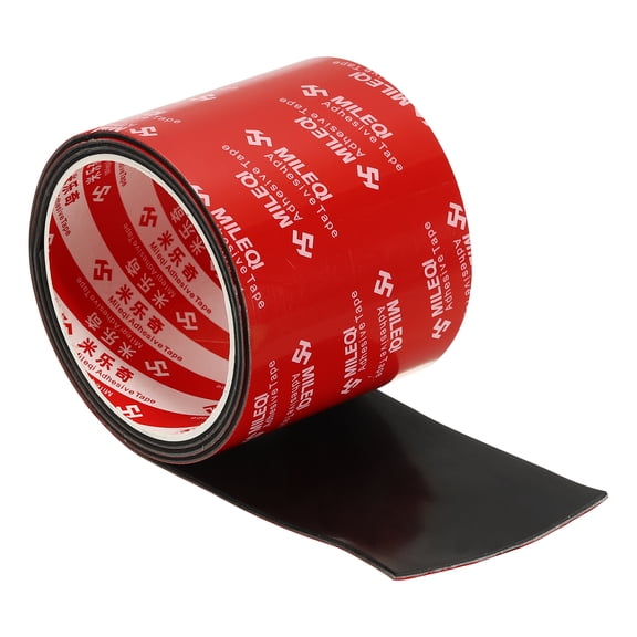 Neoprene Rubber Strips 3" x 1/16" x 3.3FT Adhesive Solid Rubber Sheet