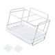 thumbnail image 2 of Esponja Rejilla de drenaje para fregadero de cocina, cuenco, soporte para trapo, cesta hueca para colgar en la pared, con bandeja, color blanco Inevent HA004832-01, 2 of 2