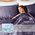 thumbnail image 3 of Bare Home Bamboo Sheet Set - Made from Rayon Fibers - Deep Pockets - 4 Piece - King, Dusty Purple, 3 of 10