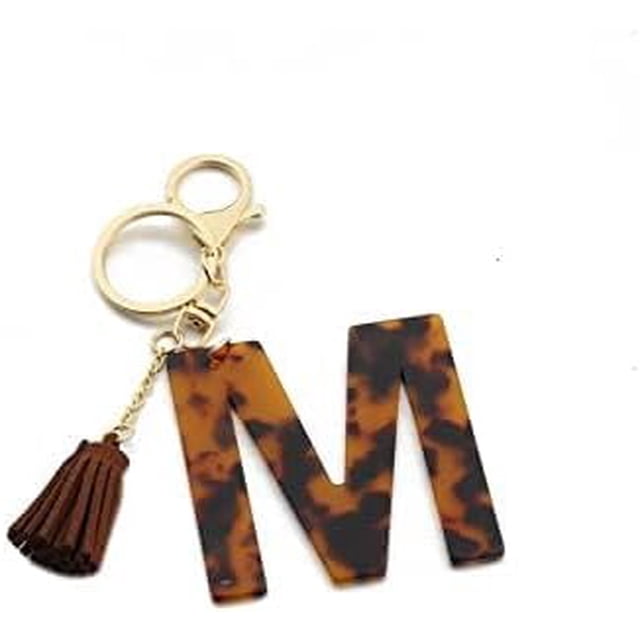 Letter Keychain,26 Letters A-Z Decorative Letter Keychain,Name Keychain for Women Girls Men Teenager Gift