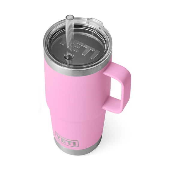 Taza YETI Rambler de 750 ml con tapa de pajita de acero con aislamiento al vacío