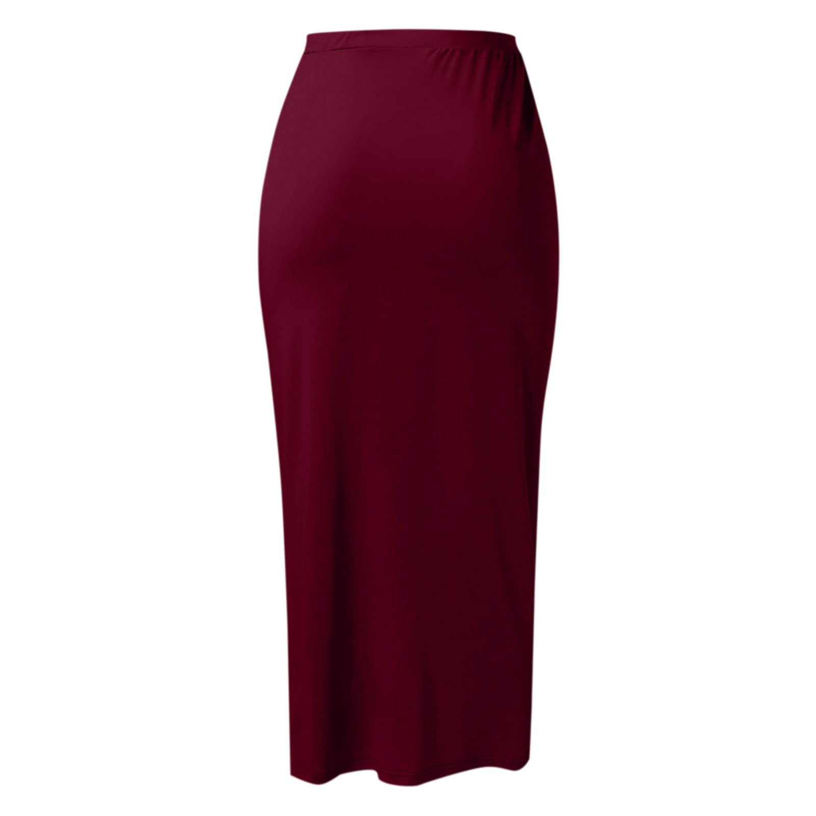 YUHAOTIN Female Womens Skirts Long Spring Womens Solid Draped Slit High Elastic Waist Casual Skirt Wrap Waist Asymmetrical Skirt Plaid Skirt Plus Size Blue Long Skirts for Women Summer Plus Size