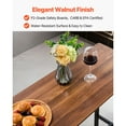 thumbnail image 4 of KFFKFF Bar Table, 3PCS 47″, Bar Tables and Chair Set with Rounded Edge Design, Rectangular Pub Table with Two Stools for Office Desk, Breakfast Corner, Mini Bars, 4 of 9