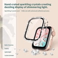 thumbnail image 3 of [2 Packs] Case Compatible with Apple Watch Series 3/2/1 38mm with Built-in Tempered Glass Screen Protector, Bling Crystal Diamond Face Cover for Women iWatch 38mm - Clear, 3 of 5