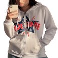 thumbnail image 1 of CNKOO Femmes Zip up Sweat-Shirt à Capuche Imprimé Star de la Mode avec Poches, 1 of 9