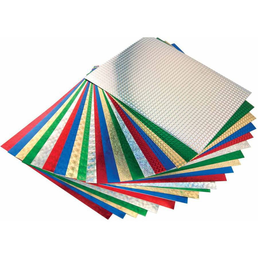 Hygloss SelfAdhesive Holographic Paper, 81/2 X 11 in, 20 Sheets