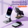 thumbnail image 2 of Q10 Support de Bureau Pliable en Alliage d'Aluminium : Rotation à 360°, Multi-Angle (5°-85°) Support de Téléphone et Tablette Réglable avec Coussinets en Silicone Antidérapants, Design Pliable Portable pour Voyage d'Affaires, 2 of 6
