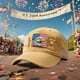 thumbnail image 1 of US 250th Anniversary Hat Adjust Washed Patriotic Baseball Cap USA Flag Celebrate 250 Years, 1 of 6