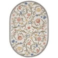thumbnail image 3 of Safavieh Chelsea Baxter Bordered Wool Area Rug, Ivory, 7'6" x 9'6" Oval, 3 of 14