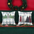 thumbnail image 2 of Christmas Pillow Covers 20x20 Inch Set of 2 Trees Red Black Green Light Blue Buffalo Plaid Decorative Pillowcases Winter Holiday Cushion Cases for Christmas Decorations, 2 of 7