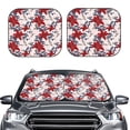 thumbnail image 2 of Balery 2 Piece Lilies Flowers Car Windshield Sun Shade|Foldable Front Windshield Shade for Car Front Window for Most Sedans SUV Truck-Small, 2 of 7